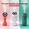 Wireless Air Humidifier with Light 90-Degree Adjustable Auto Shutdown USB Rechargeable Aromatherapy Diffuser Cold Mist Humidifier