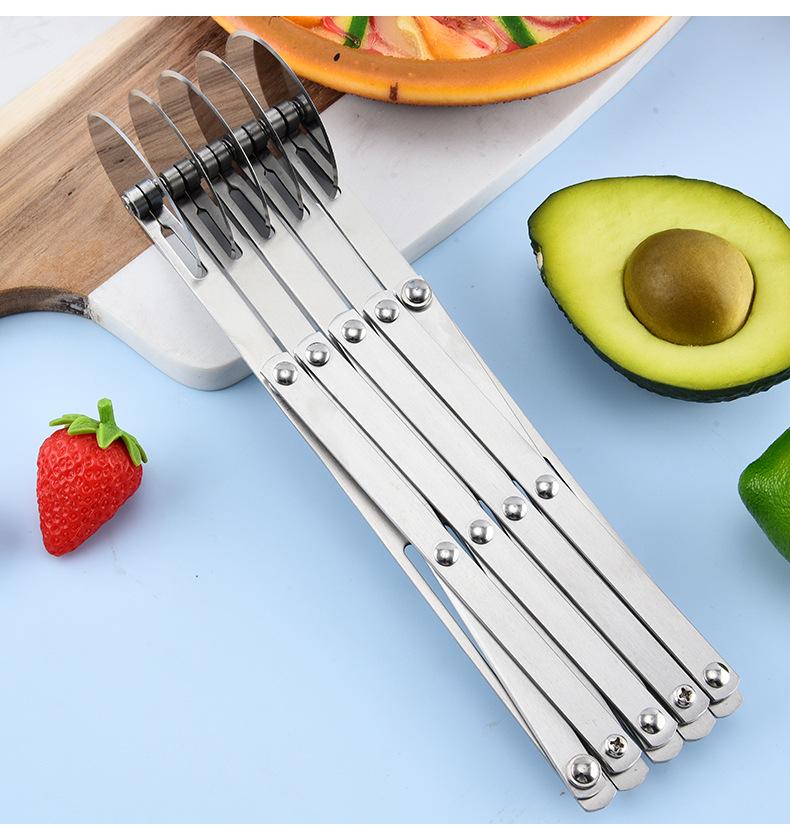 Adjustable Stainless Steel Multi-Wheel Pizza & Youtiao Cutter