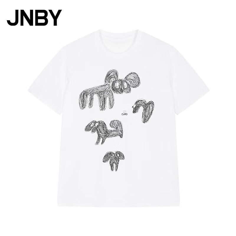 JNBY Women s Cotton Round Neck Graffiti Short Sleeve T-Shirt S