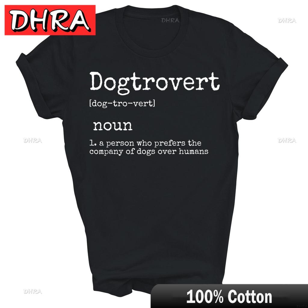 Dogtrovert Definition Dog Lover Owner Unisex Shirt Gift Graphic Tees Creative Funny Unique Tops Clothing Hombre Saudi Arabia