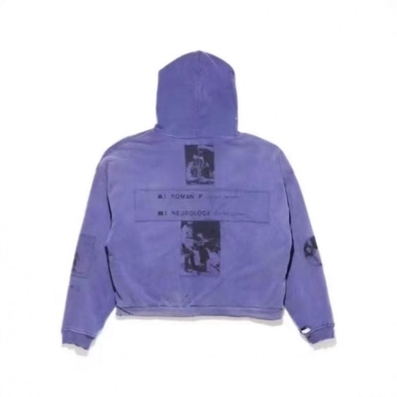 Mens Oversized Hooded Sweatshirt Cotton Blend Streetwear Casual Pullover 2025