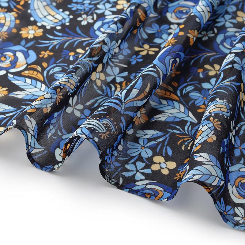 GOELIA Summer Silk Halterneck Maxi Dress with Removable Pads