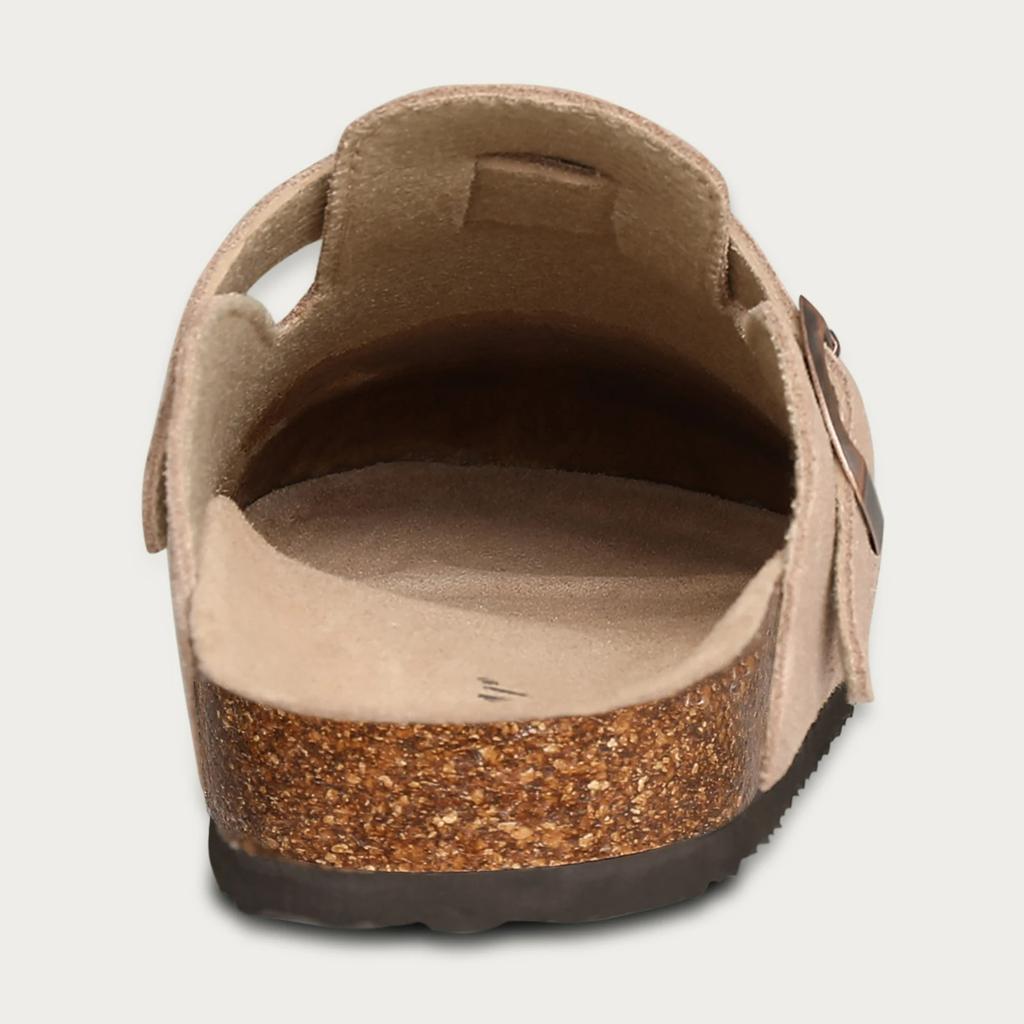 Fashion Crestar Cork Suede Mules Slippers For Women Fashion Men Clogs Shoes Classic Cork Antislip Outdoor Slippers With Arch Support