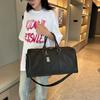 New Woven Handbag Large Capacity Men's and Women's Shoulder Luggage Travel Bag Black Business Travel Bag
