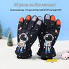 Snowpower Warm Fleece-Lined Ski Gloves for Youth (Astronaut Design)