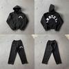Set Felpa con Cappuccio in Cotone Pesante Streetwear Oversize Hip Hop Tuta Uomo Autunno