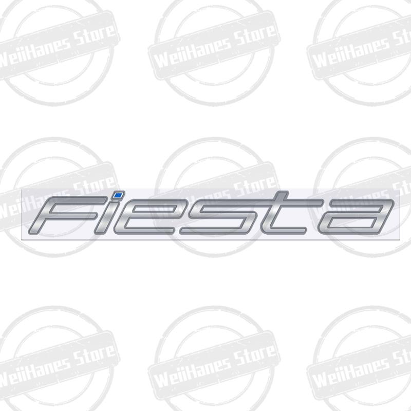 Metal 3D For Ford Fiesta Edge Badge Letter Logo Car Rear Trunk Body Sticker Emblem Glossy Black Accessories