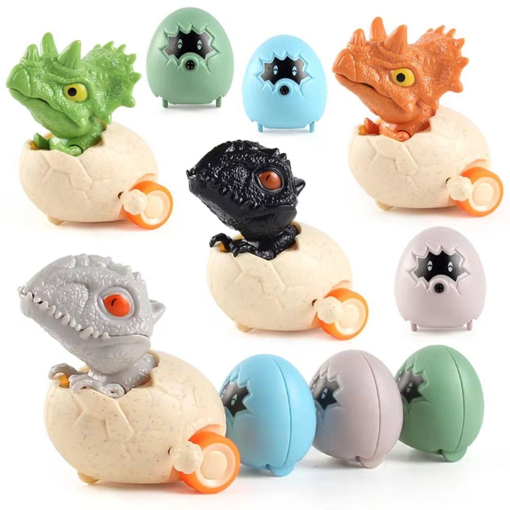 Cartoon Design Simulation Tyrannosaurus Rex Toys Triceratops Egg Shell Toys  Gift For Kids