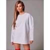 Long Sleeve Cotton T-shirt Top Fashion New Arrival Solid Color Loose Long Sleeves Cotton T-shirt Top