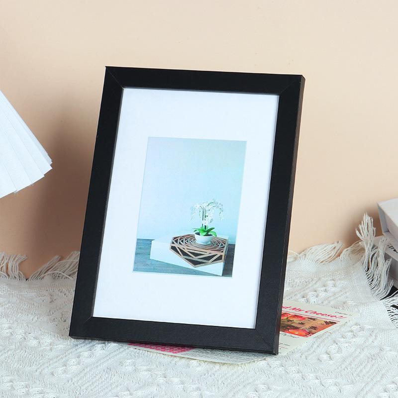 A4 & 12 Inch Minimalist Wood Photo Frame for Wall Hanging, Embroidery, or Painting Display; Also Available in 6 & 7 Inch for Tabletop Use