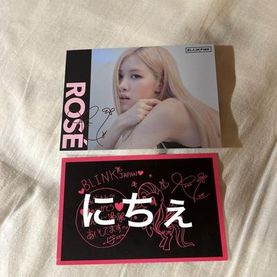 [USED] BLACKPINK ROSE Rosé Postcard Hand Delivery
