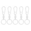 5Pcs Lobsters Clasp Hook Key Rings Buckle Light Weight Zincs Alloys Carabiner Keychains for Hiking Travel Daily Carry