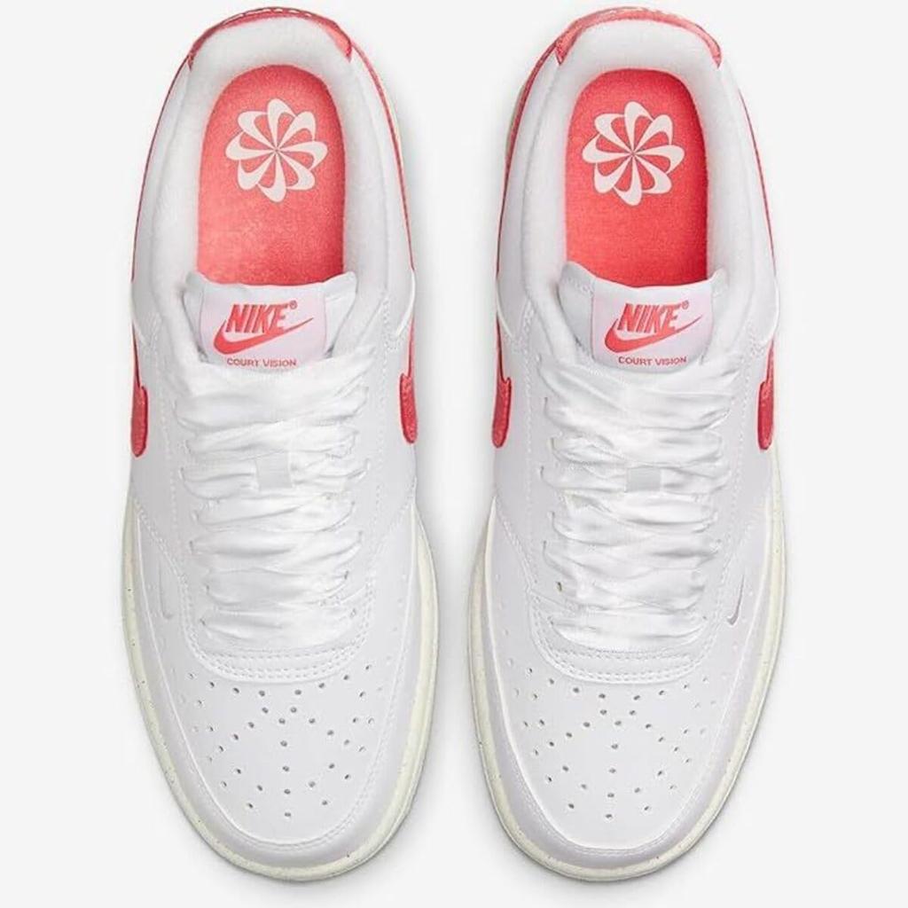 [NIKE] W COURT VISION LOW NEXT NATURE WHITE/SAIL/MAGIC EMBER HV5246-100 25.5cm