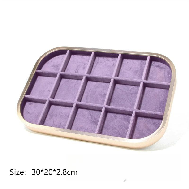 Bracelet Jewelry Display Tray Rings Earrings Organizer Pallet Jewellery Counter Showcase Salver Necklace Ornament Storage Case