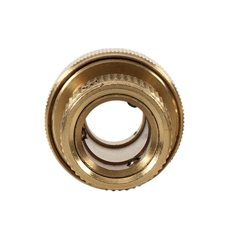 Schnellverbinder für Gartenschläuche aus massivem Messing, 2 Buchsen + 2 Stecker, Gartenschlauchanschluss, Wasserschlauchanschlüsse, Trennen