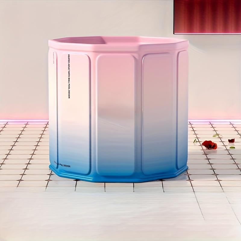 Foldable Portable Shower Bucket Without Installation, PVC Raised Shower Bucket for Adults and Children's Household Use