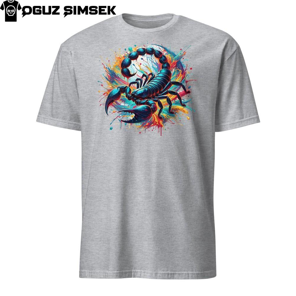 

Colorful Scorpio Unisex T-Shirt - Zodiac Graphic Tee - Vibrant Design! M