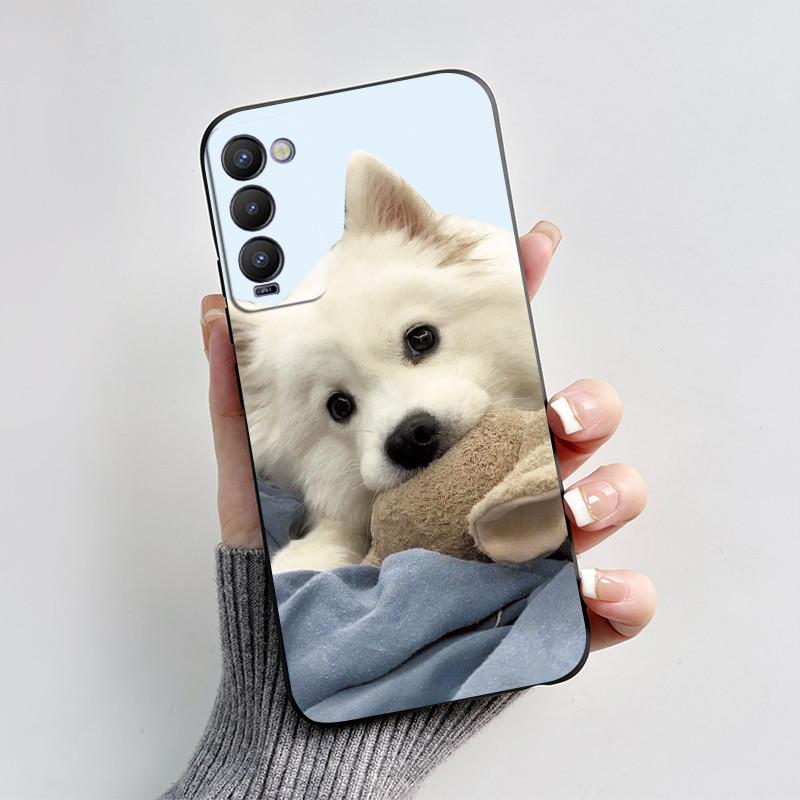 For Tecno Camon 18P Phone Case Shockproof Cover Cute Cartoon Love Heart Soft Funda For Tecno Camon 18 Premier Camon18 18i Bumper