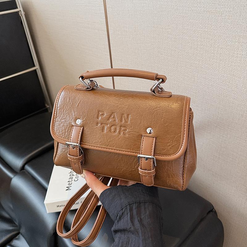 

Премиальная маленькая сумка женская летняя новая модная сумка-мессенджер многофункциональный рюкзак коричневый