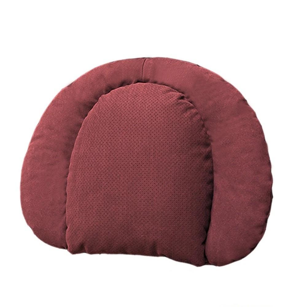 Curved Shape Double Layer Lumbar Support Cushion Auto Lumbar Support Cushion  Home Sitting красный