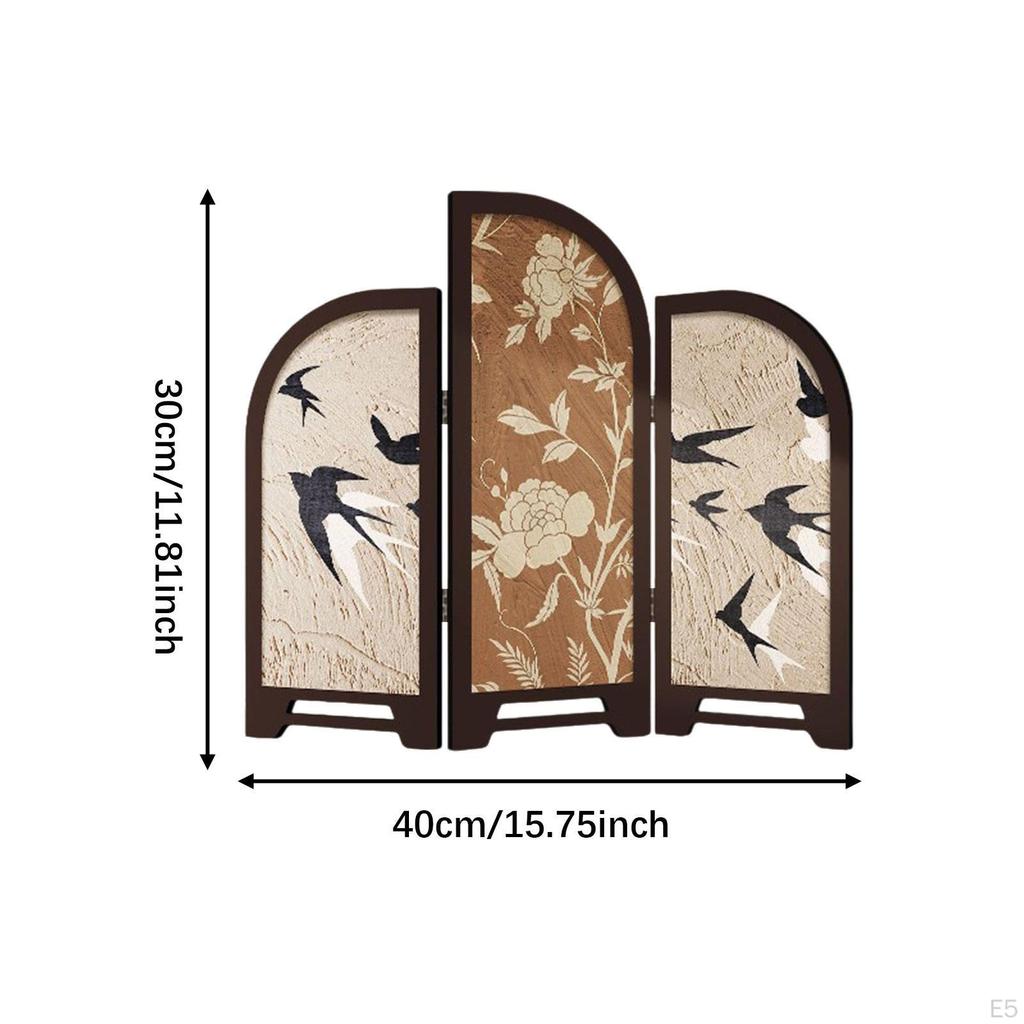 3 Panel Divider Table Screen for Feng Shui Decoration In Living Room