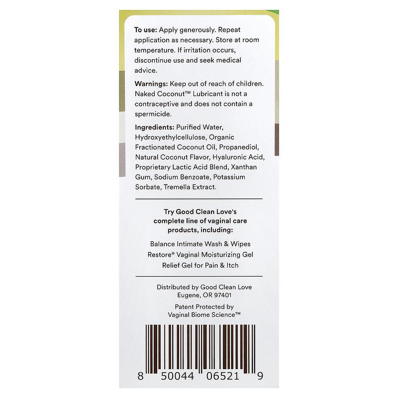 Personal Lubricant, Naked Coconut™, 3 fl oz (88 ml)