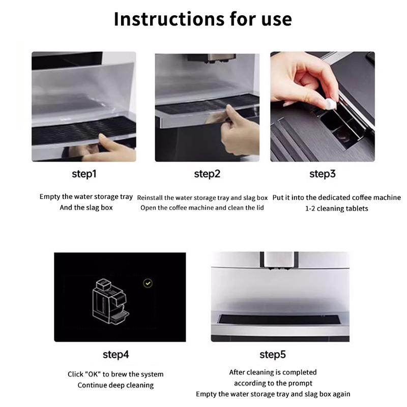 Espresso Machine Cleaning Tablets Descaling-Backflush Oil Remover Solution Cleaner Clean Tablet,Special Cleaning Pill For Coffee