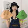 New Breathable Frog Bucket Hats Parent-Unisex with Big Eyes Sun Shading Caps Foldable Fishing Caps Summer Outdoor