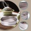Stainless Steel Flour Sieve for Baking Fine Mesh Strainer Round Flour Sifter Reusable Diameter 7.9 Inch Ceramic Glaze Filter