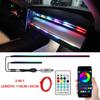 USB LED Car Ambient Lights App Remote Control Neon Light RGB Car Interior Decoration Acrylic Strips Atmosphere Lamp 64 Colors