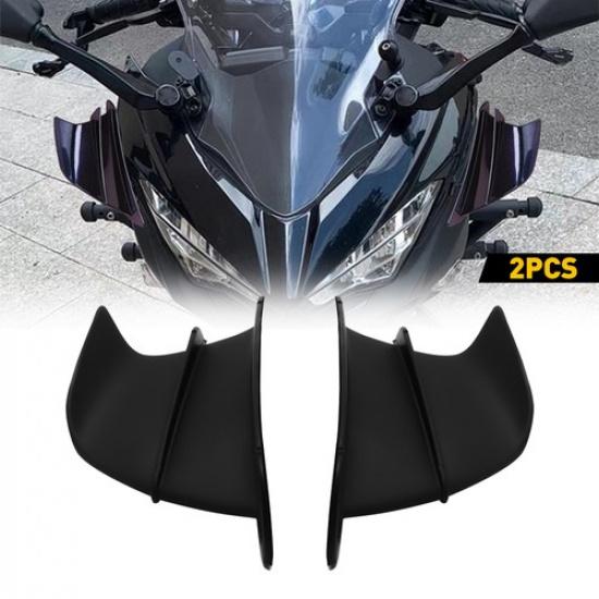 OXILAM Modification Motorcycle Fixed Wind Aerodynamic Wing Kit Replac Spoiler 2X