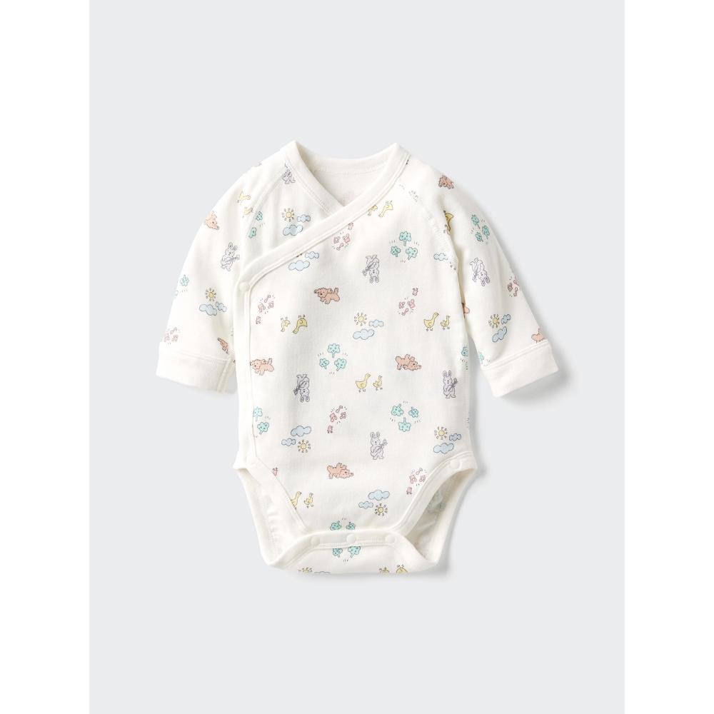 Uniqlo Bn Bodysuit  Long Sleeve Print  60cm