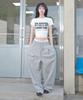 Kimseupeulesikoteunmakes [Kim Shabu Kal X Kim] Voix Single Pleat Ballon Pants Grey