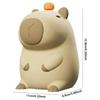 Cute Capybara Night Light Dimmable Rechargeable Touch Pat Lamp Soft Silicone Nursery Nightlight for Kids Room Bedroom Bedside Home Decor Gift