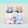 Elephant Blue Plush Toy With Pp Cotton Filling Soft Short Fur For Kids Gift Idea