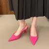 Fashion Summer Women's High Heels Sandals Pointed Slingback Outdoor Elegant Sandals Women New Party Stilettos High Heels Shoes for Women