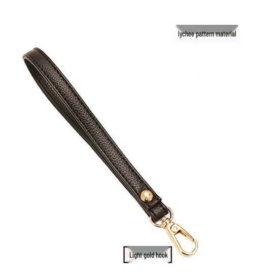 Women's Black Handheld Clutch with Strap & Accessories