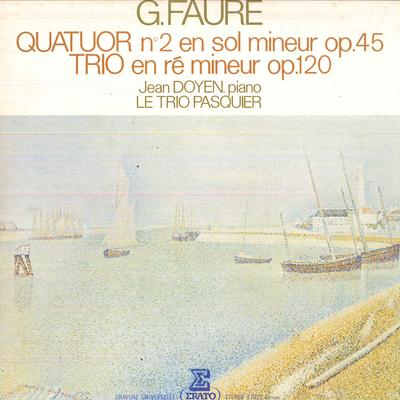 LP Record JEAN DOYEN JEAN PASQUIER PIERRE P  Faure Quatuor No2 En Sol Mineur Op. E1023 ERATO 1979 Japan Classical Used