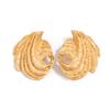 Ingemark Fashion Vintage Irregular Pleated Stud Earrings Simple Elegant Gold Color Piercing Earrings Banquet Wedding Jewelry