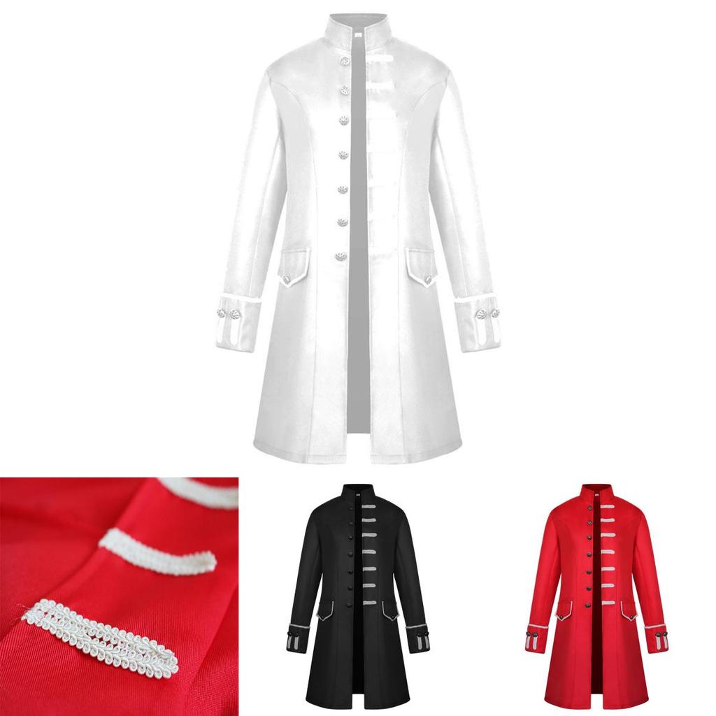 Unique Men Steampunk Vintage Jacket In Various Colors Perfect For Masquerade And Stage Performance