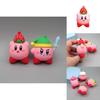 Adorable Kirby Anime Games Cute Cartoon Pink Kirby Waddle Dee Doo Collectible Mini Dolls