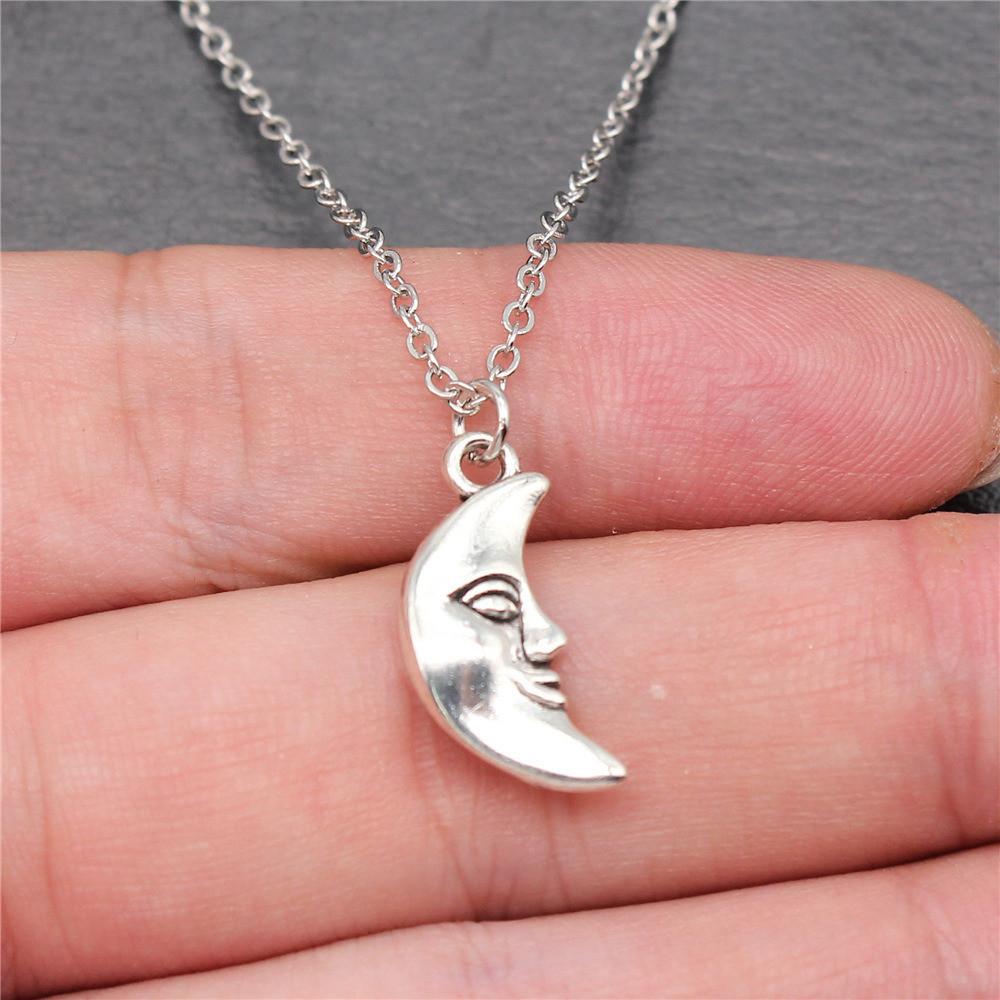 Necklace Chokers 40cm Short Chain The Sun Moon Kids' Jewelry Materials QN071