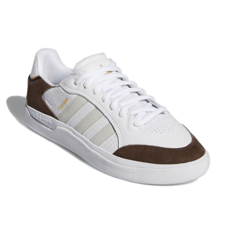 Adidas Originals Tyshawn Low Comfortable Casual Wrap Durable Low-Top Skate Shoes Men Sneakers White Brown GZ8368