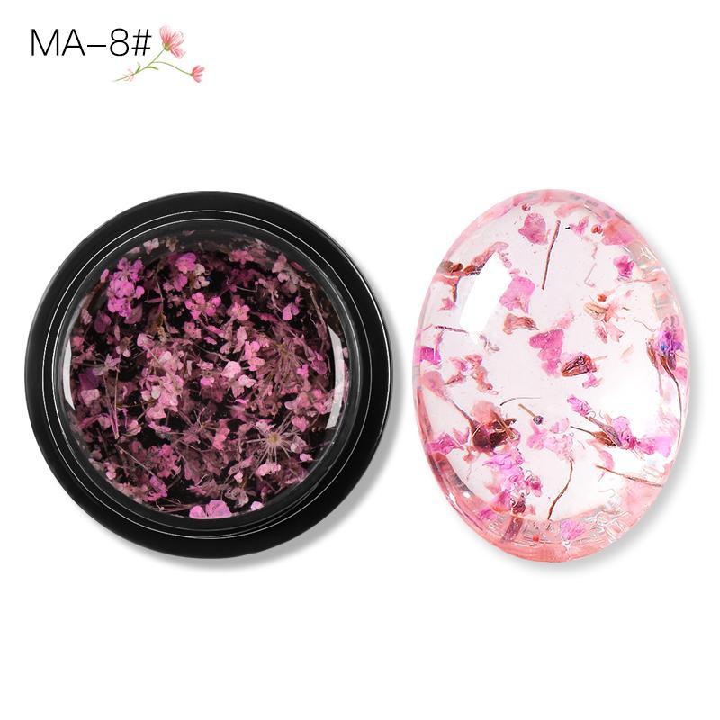 

MEET ACROSS 7 мл блестящий гель-лак для ногтей с сушеными цветами, красочный замачиваемый УФ-гель для ногтей, сделай сам, живопись, цветочный дизайн ногтей, лаки для маникюра MA-8