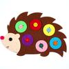Cute Animal Flower Zipper Button DIY Non-Woven Boards Children Teaching Toy