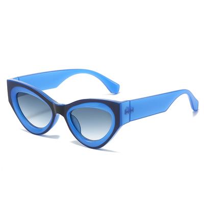 Retro Sexy Gradient Cat Eye Women Sunglasses Y2K Luxury Trend Personality Color Contrast All Match Punk Men Sun Glasses UV400