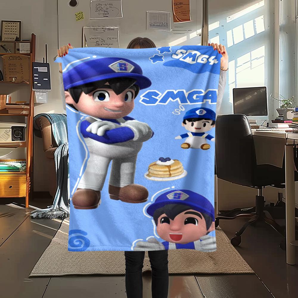 1pz Coperta in Flanella con Stampa SMG4, Alta qualità Confortevole per Tutte le Stagioni, Decorazione per la Casa, Calore e Comfort, Perfetta per Regali di Natale168