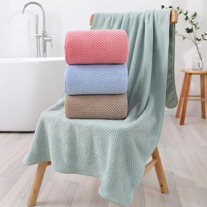 Damen Ananas Korallenfleece Badetuch - Saugfähig, Schnelltrocknend, Reine Baumwolle für Sommer Zuhause oder Strandgebrauch