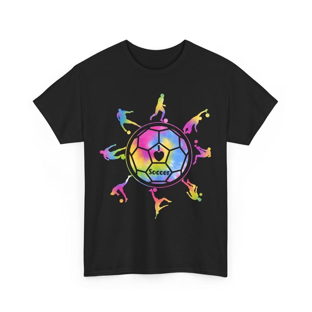 Soccer Shirt, Sports Soccer Lovers Soccer Player Tie Dye T-Shirt