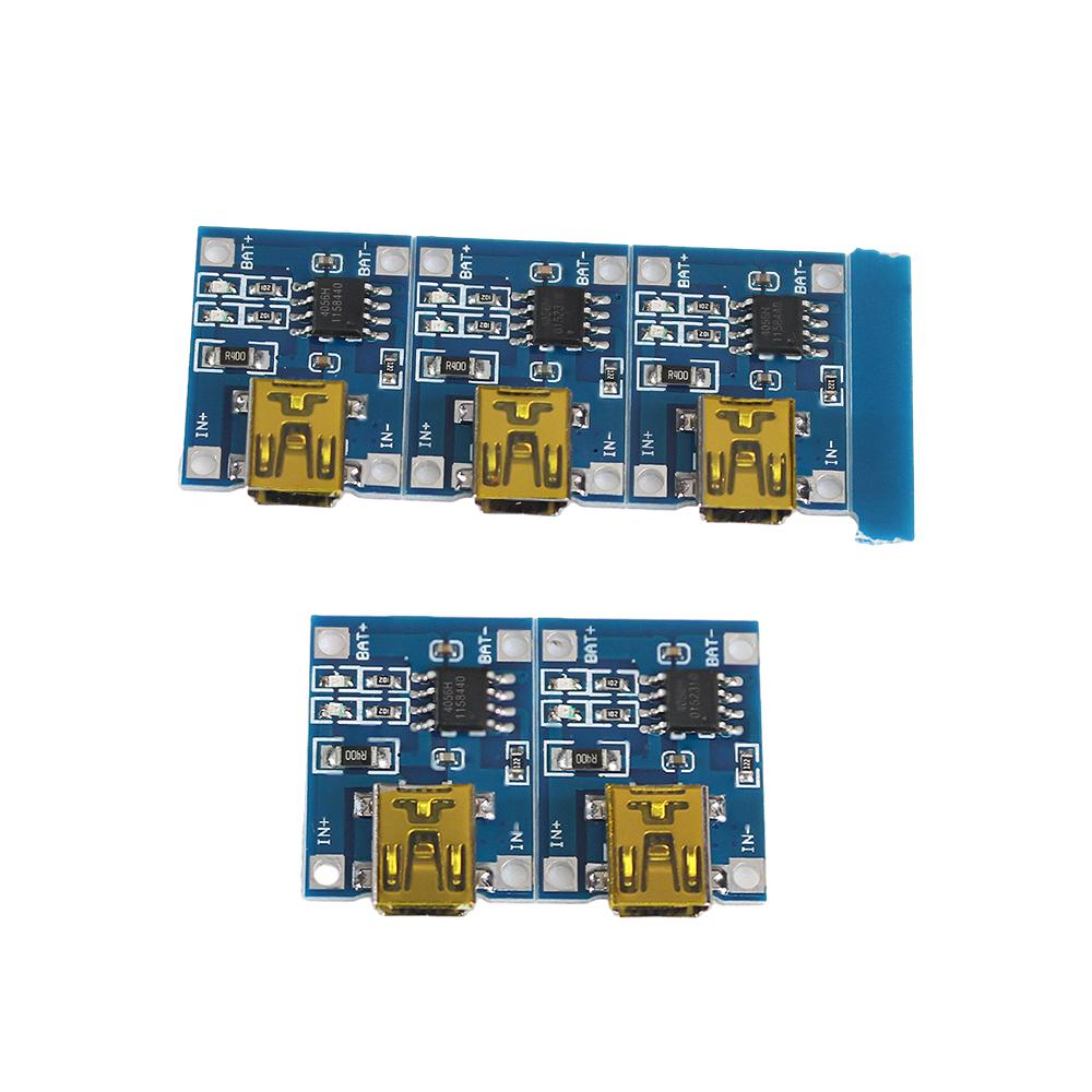 5/10pcs 5V 1A 18650 Lithium Battery Charging Board PLR TP4056 Lithium Charge Module Mini / Micro USB / Type C With Protect
